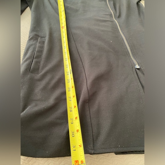 Banana Republic moto sweater jacket asymmetrical zipper 80’s retro collar pocket - Picture 11 of 12